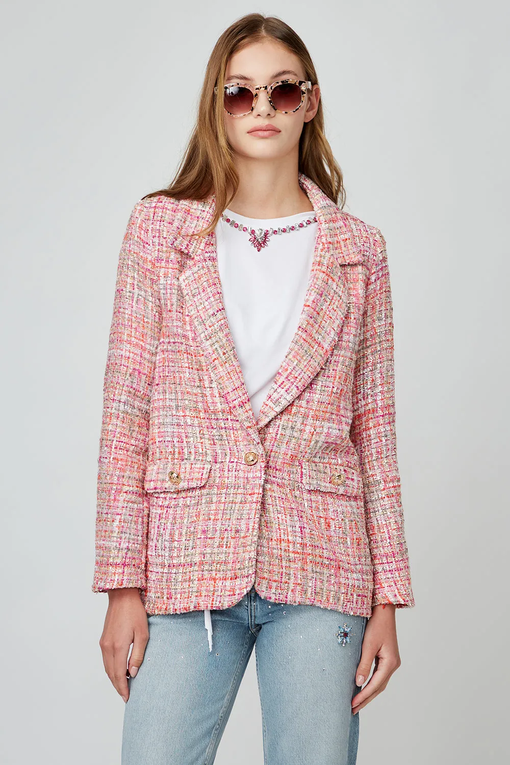 ΣΑΚΑΚΙ TWEED ΜΕ ΧΡΥΣΑ ΚΟΥΜΠΙΑ