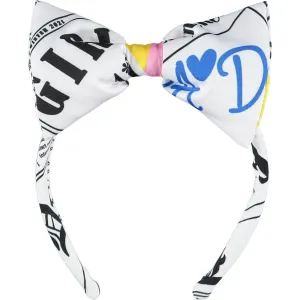 A DEE - Newspaper Bow Headband - White