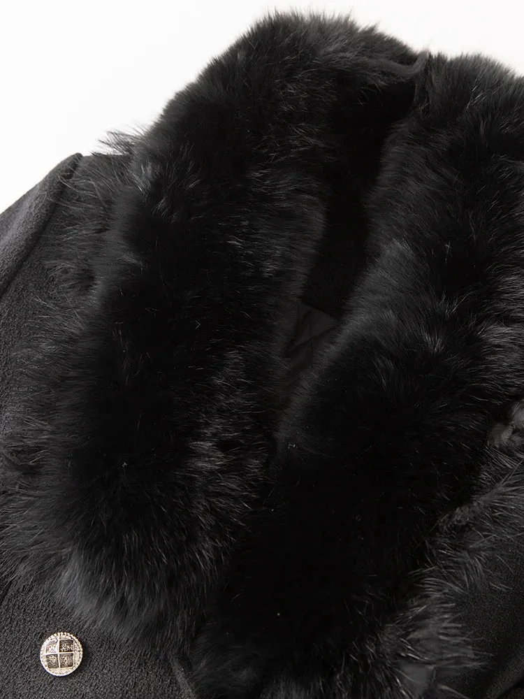 Alma Double Breasted Sequins Coat