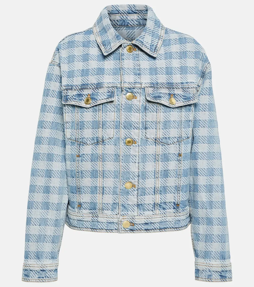 Ami Paris Checked denim jacket