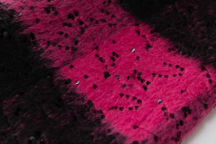 Andi Wool  Blends Sequins Coat