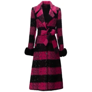 Andi Wool  Blends Sequins Coat