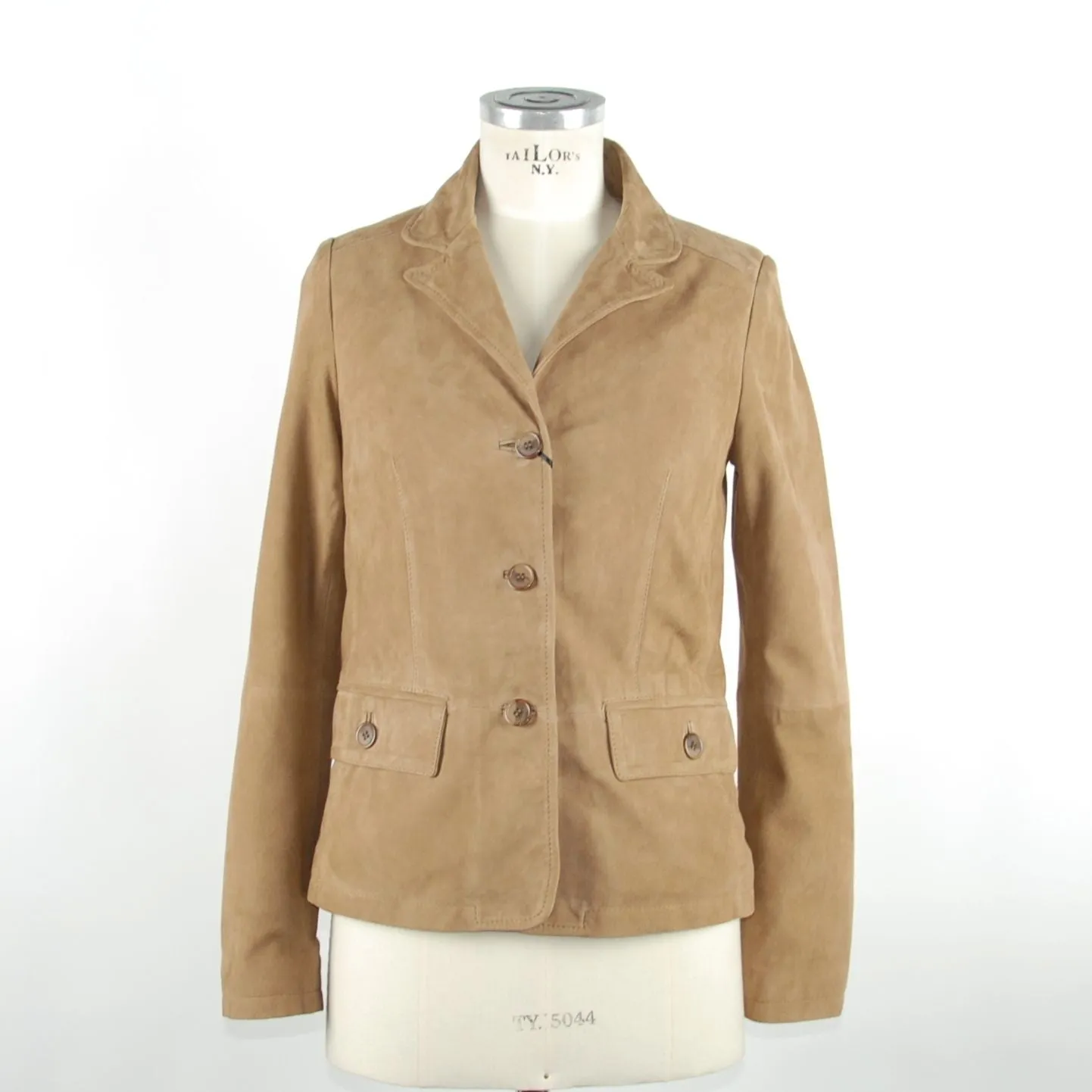 Beige Vera Leather Jackets & Coat