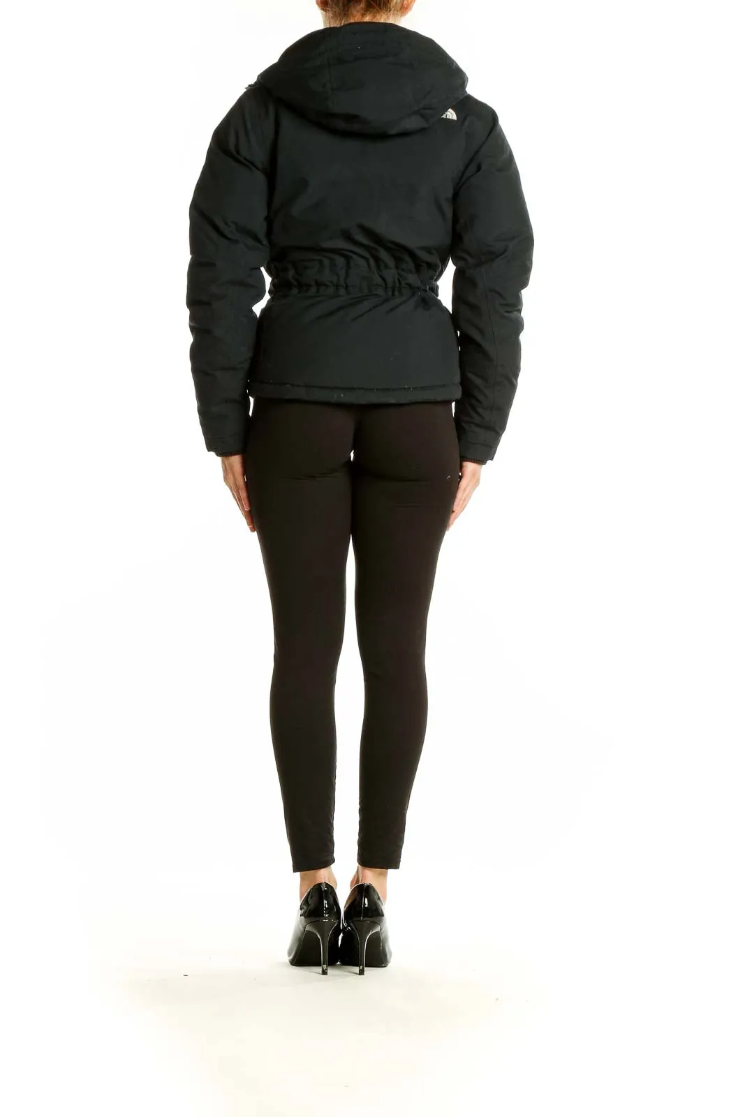 Black Belted Puffer Jacket