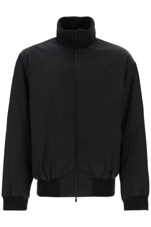 black nylon bomber with high collar FGE230 326NYW BLACK