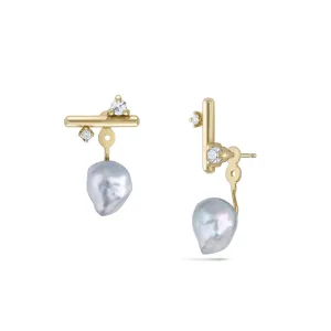 Blue Akoya Andromeda Ear Jackets