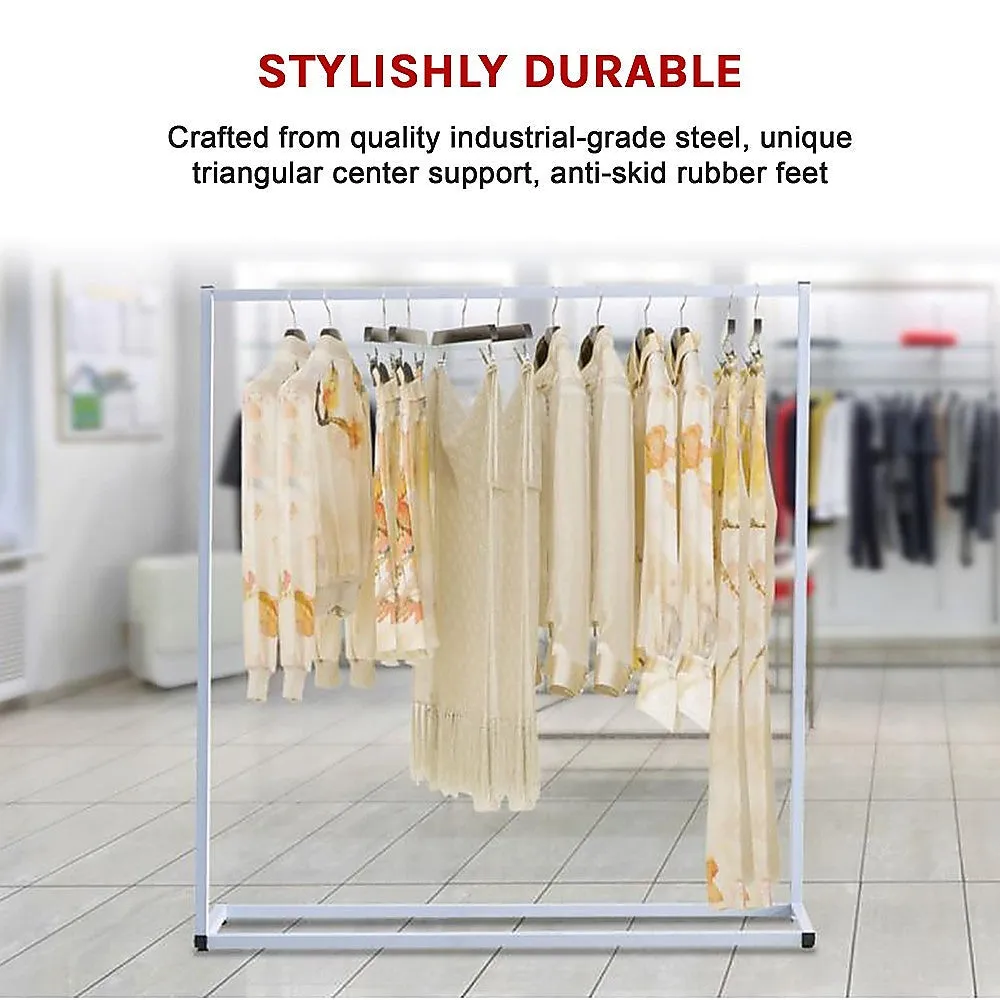Clothing Garment Rack Commercial Retail Shop - White