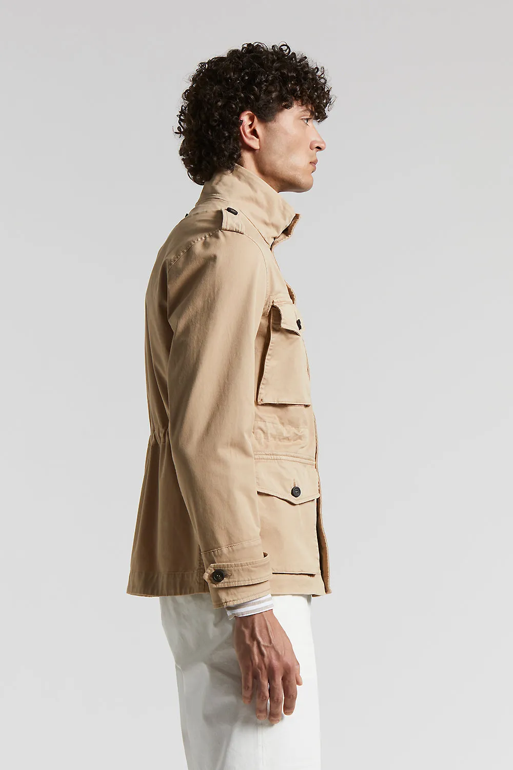 Comfort cotton gabardine field jacket