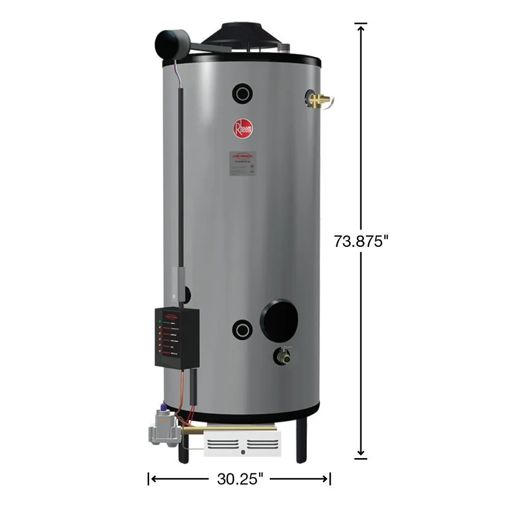 Commercial Universal Heavy-Duty 100 Gal. 270K BTU Natural Gas ASME Tank Water Heater