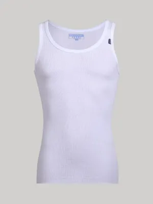 Cottonil, Sleeveless Undershirts Derby-White-For Men