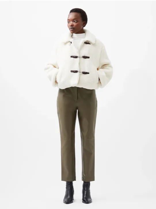 Cream Faux Fur Jacket
