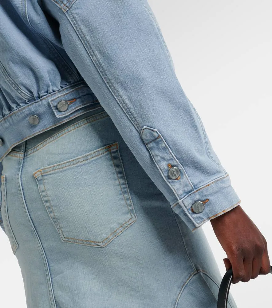 Ganni Cropped denim jacket