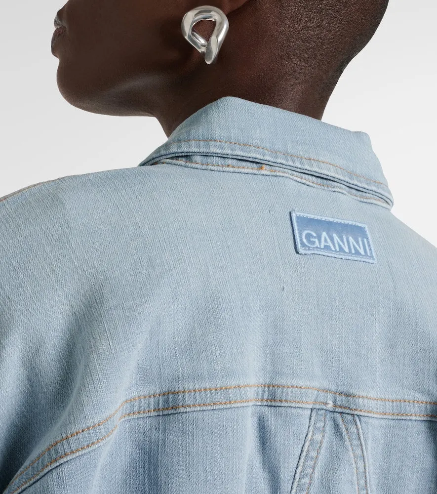 Ganni Cropped denim jacket