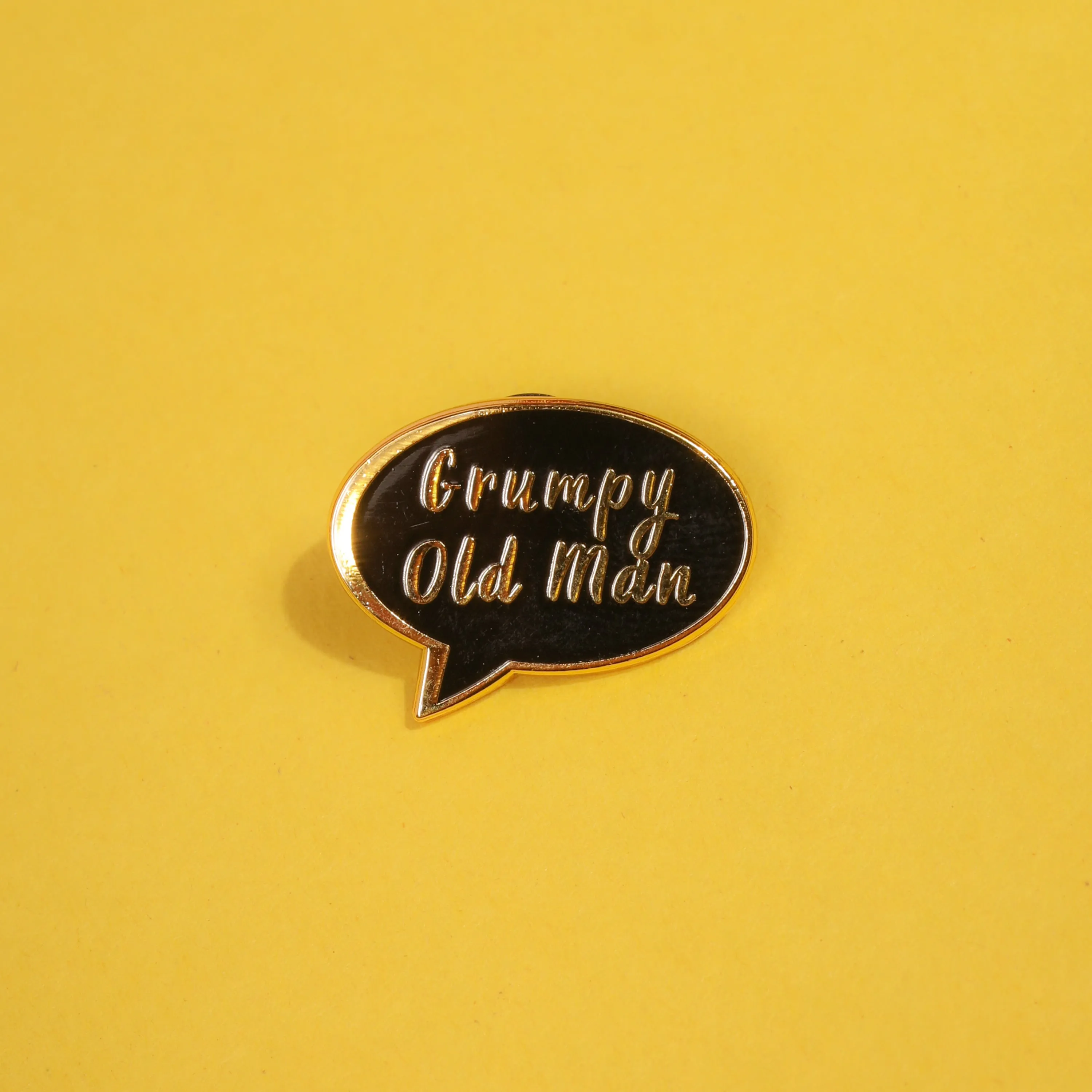 Grumpy Old Man Enamel Pin