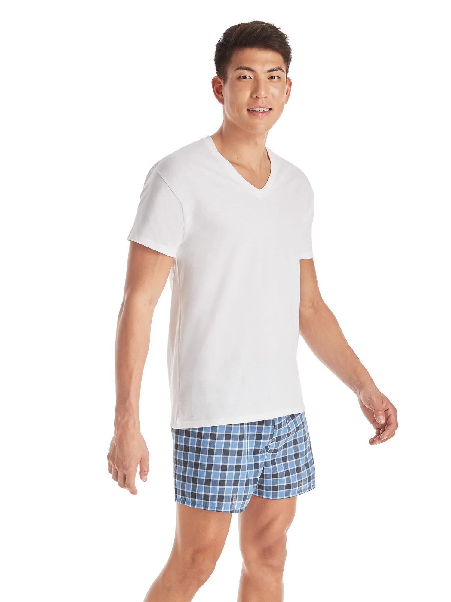 Hanes Men's Super Value Pack White V-Neck Undershirts, 10 Pack