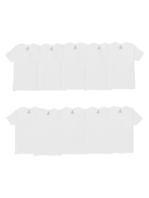 Hanes Men's Super Value Pack White V-Neck Undershirts, 10 Pack