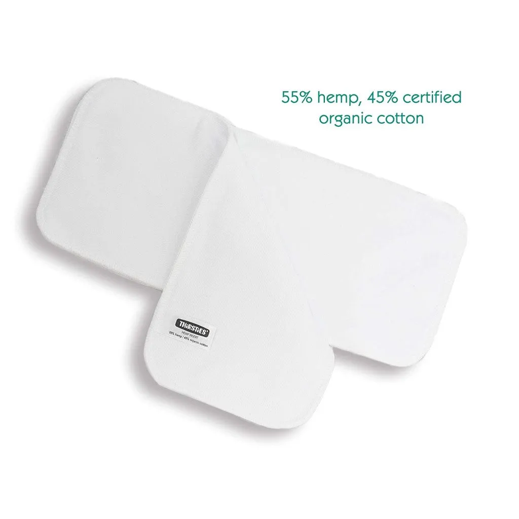 Hemp/Organic Cotton Cloth Diaper Insert 2 pack