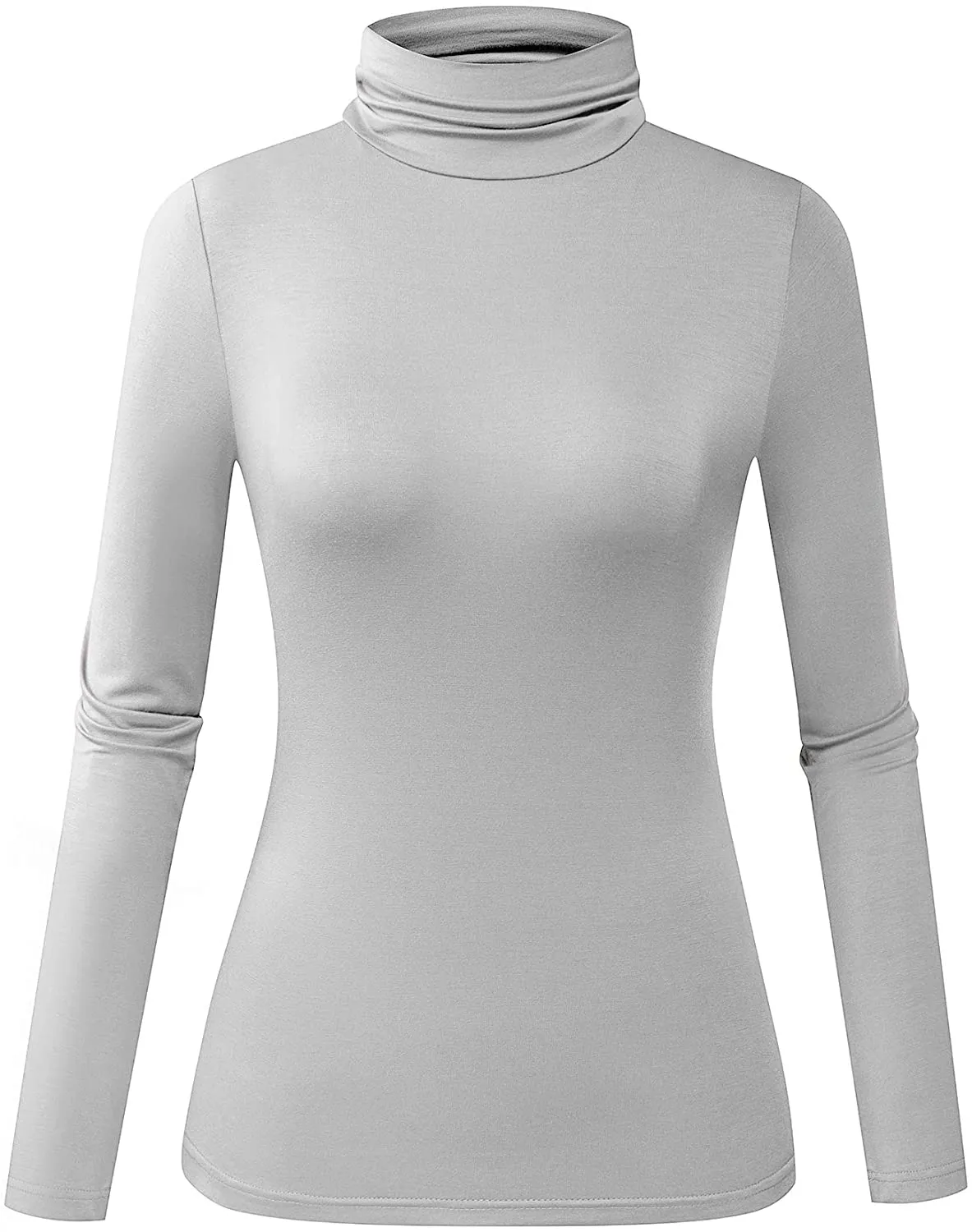 Herou Women's Long Sleeve Lightweight Soft Pullover Turtleneck Tops Shirts