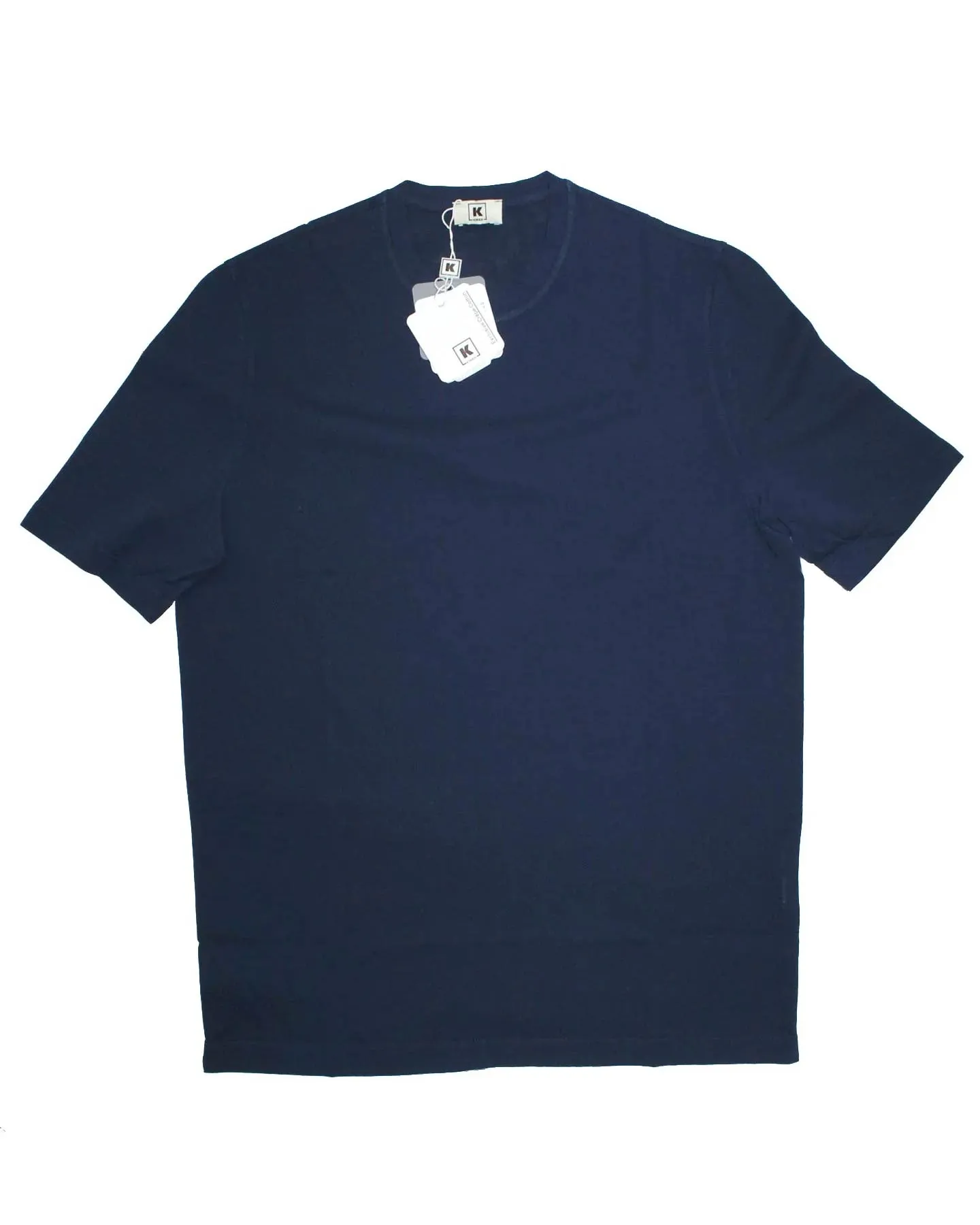 Kired Kiton T-Shirt Navy Crêpe Cotton EU 60/ 4XL