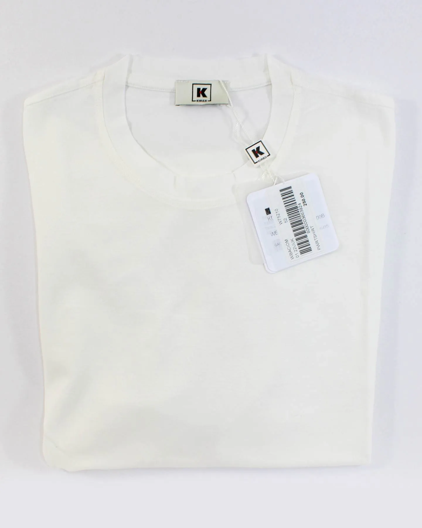 Kired Kiton T-Shirt White Crêpe Cotton EU 52/ L SALE