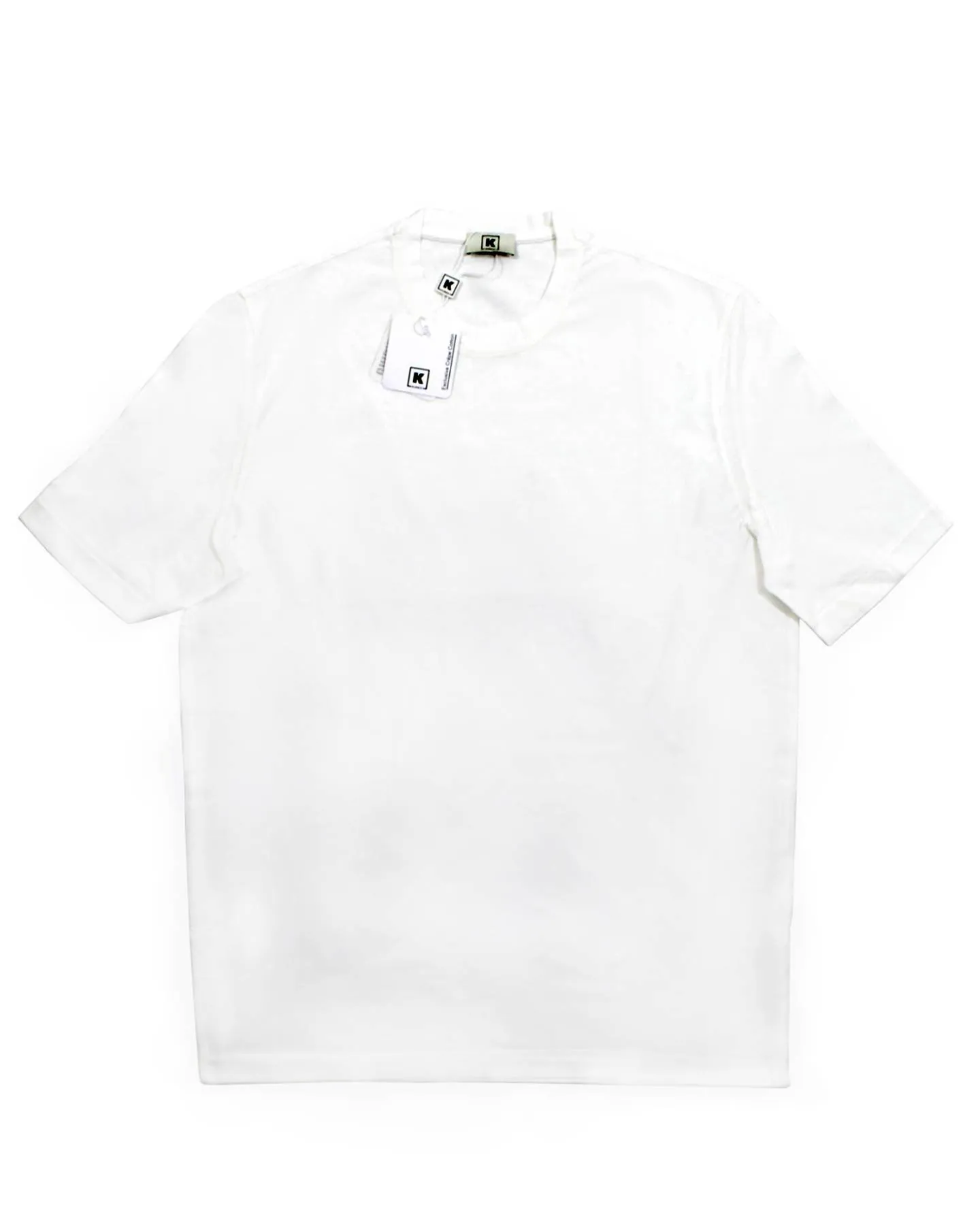 Kired Kiton T-Shirt White Crêpe Cotton EU 52/ L SALE