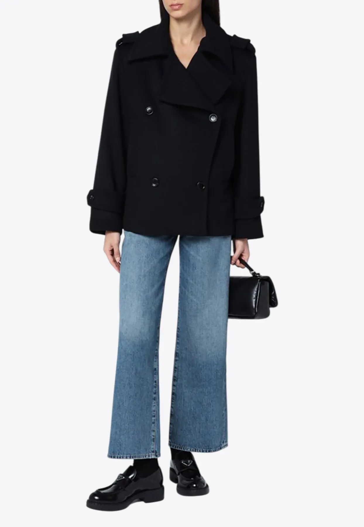 Laveno Double-Breasted Wool Coat