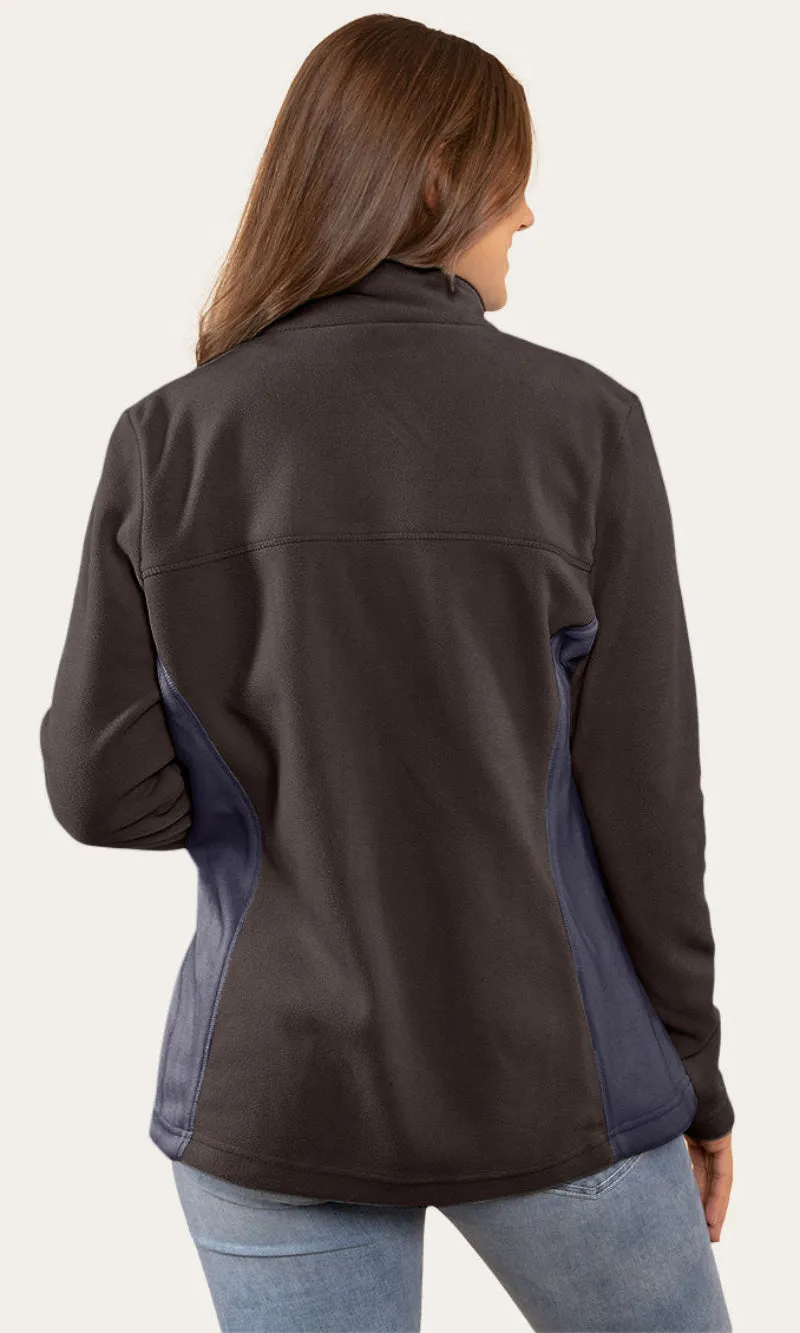 Lennon Womens Polar Fleece Zip Thru Charcoal