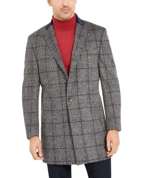 Mens Grey Check Full Length