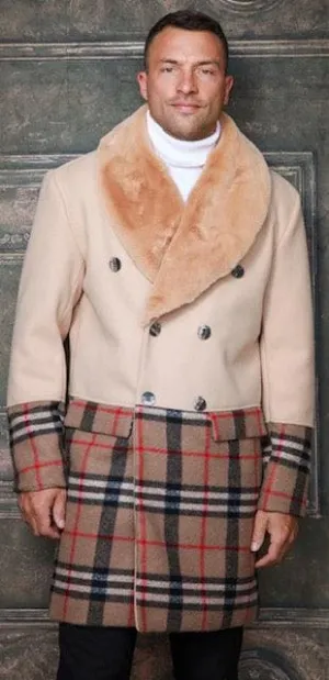 Mens Plaid Overcoat