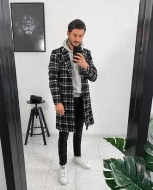 Mens Plaid Overcoats