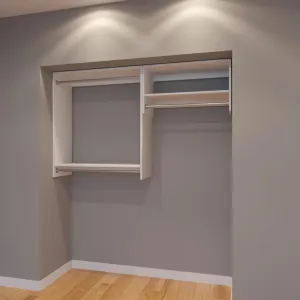 Modular Closets 6 FT Closet Organizer System - 72 inch - Style E