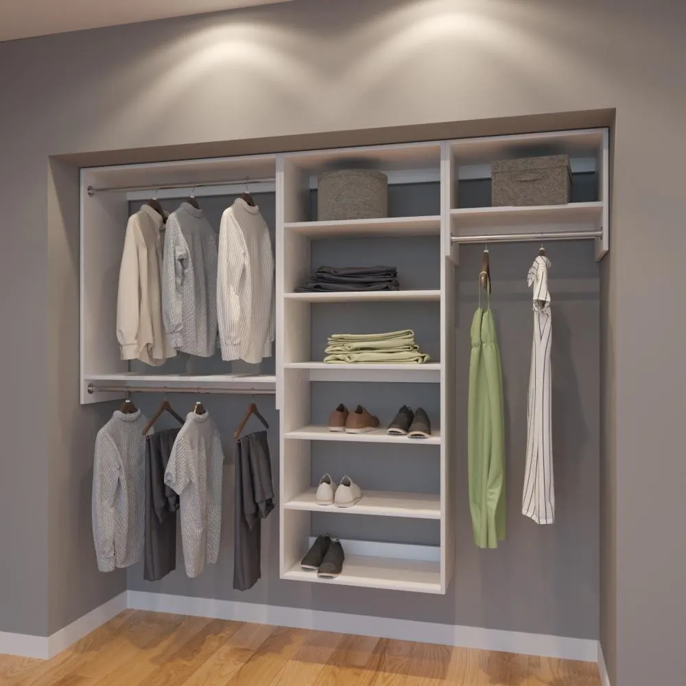 Modular Closets 7.5 FT Closet Organizer System - 90 inch - Style C