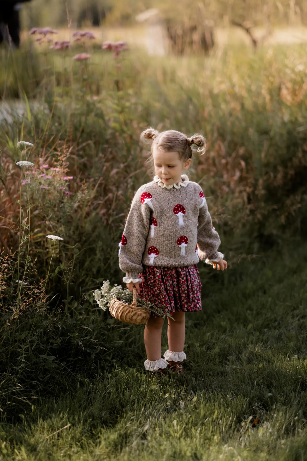 Mushrooms pullover | Beigebrown