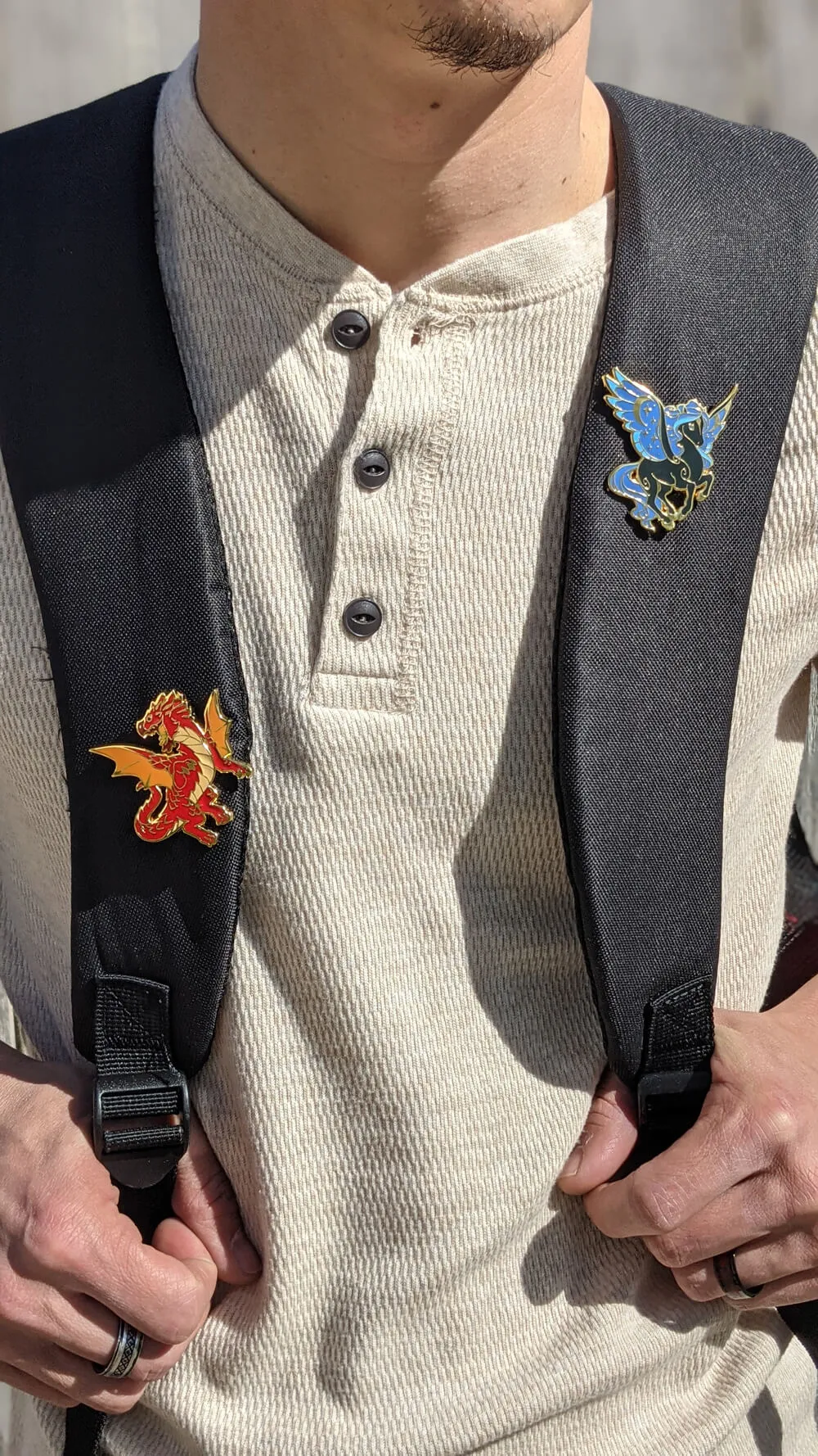 Mythical Beasts Pin (Baby Manticore - Alternate Color) | 2" Hard Enamel Pin