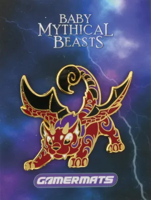 Mythical Beasts Pin (Baby Manticore - Alternate Color) | 2" Hard Enamel Pin