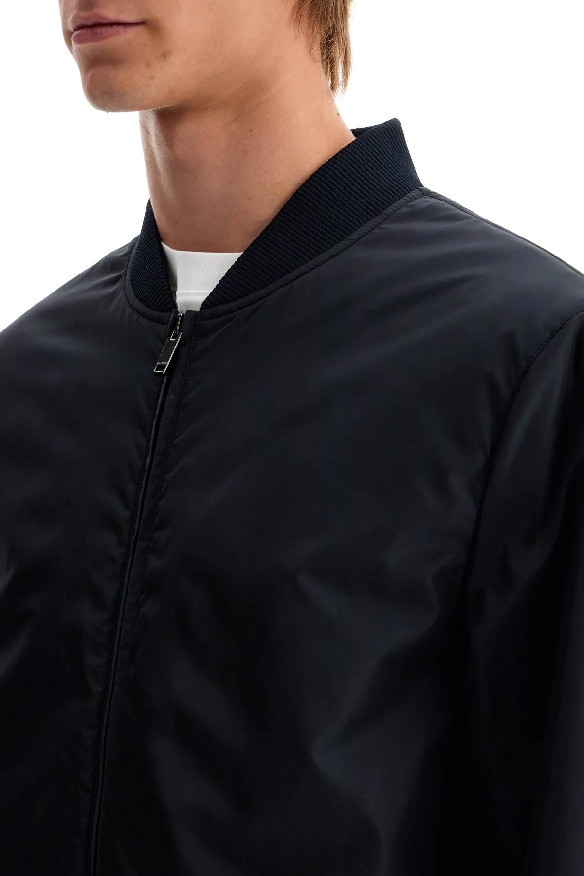 nylon bomber jacket 5V3CIO556FN NAVY