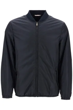 nylon bomber jacket 5V3CIO556FN NAVY