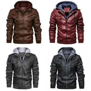 Pilot Aviator Mountainskin Jacket With Detachable Hood / Outwear