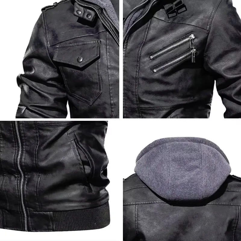 Pilot Aviator Mountainskin Jacket With Detachable Hood / Outwear