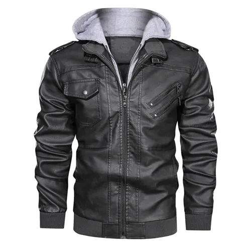 Pilot Aviator Mountainskin Jacket With Detachable Hood / Outwear