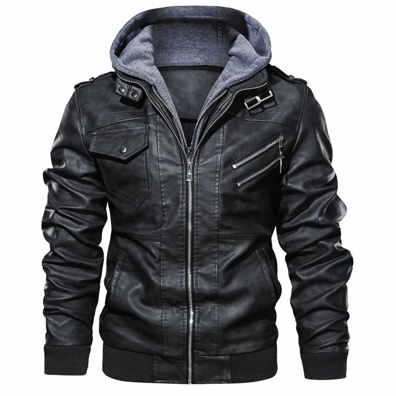 Pilot Aviator Mountainskin Jacket With Detachable Hood / Outwear