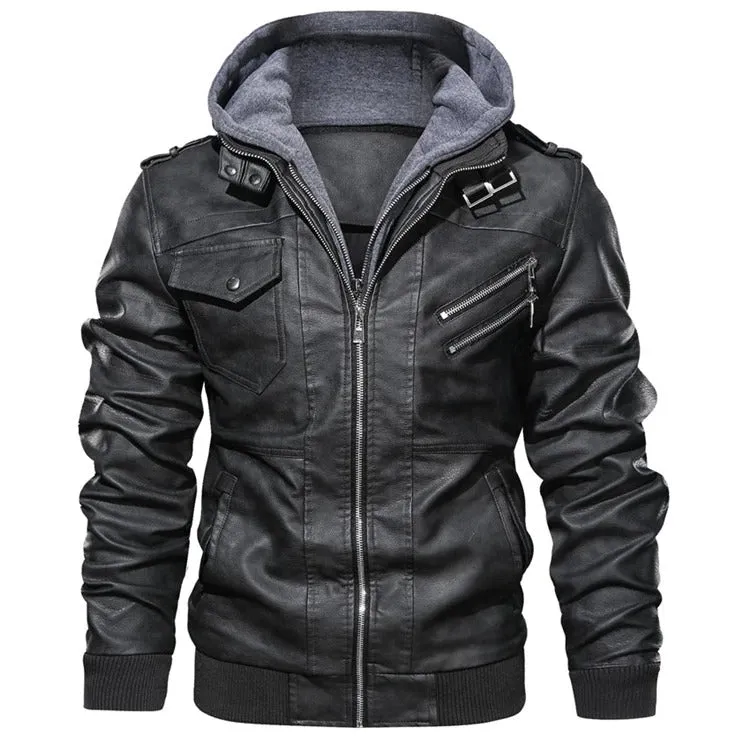 Pilot Aviator Mountainskin Jacket With Detachable Hood / Outwear