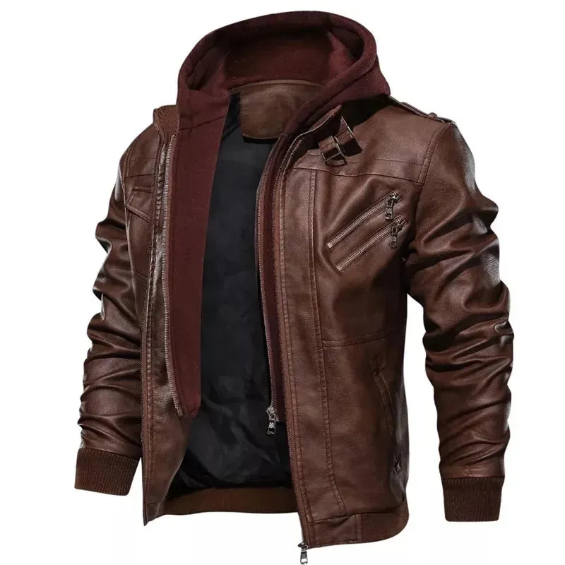 Pilot Aviator Mountainskin Jacket With Detachable Hood / Outwear