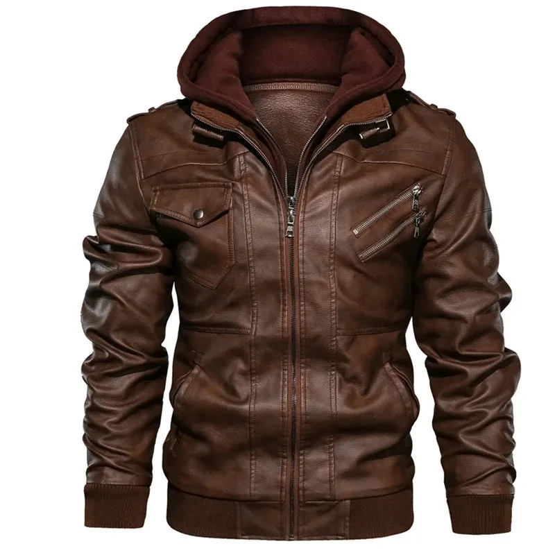Pilot Aviator Mountainskin Jacket With Detachable Hood / Outwear