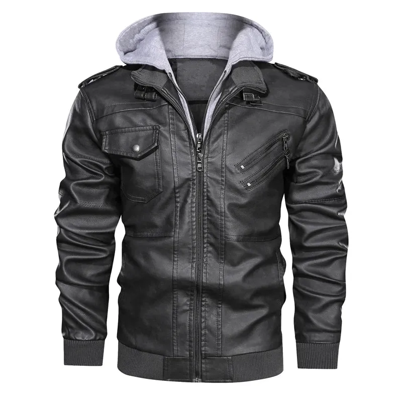 Pilot Aviator Mountainskin Jacket With Detachable Hood / Outwear