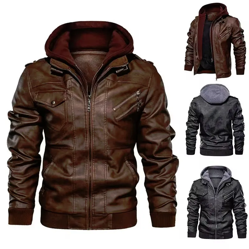 Pilot Aviator Mountainskin Jacket With Detachable Hood / Outwear