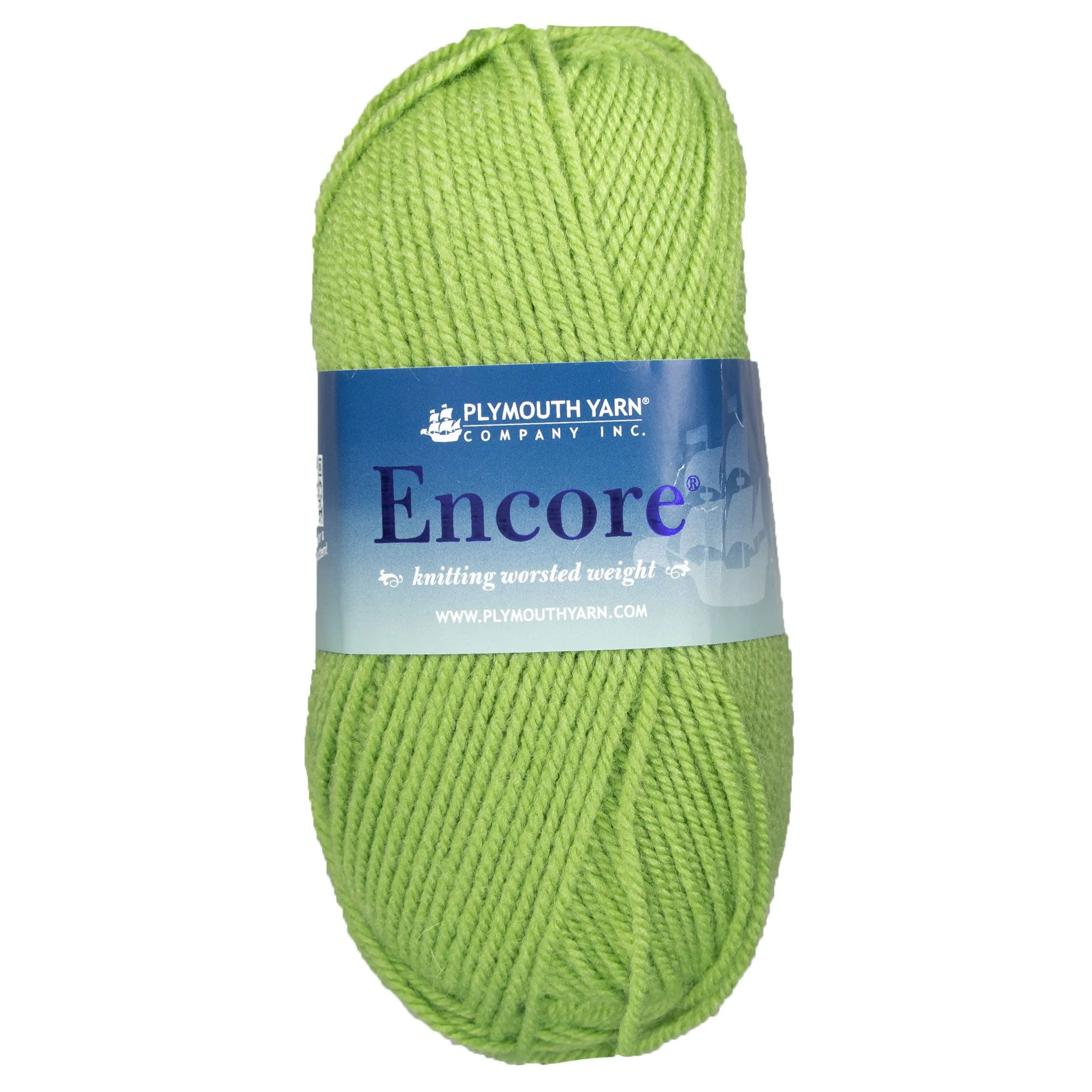 Plymouth Yarn Encore Worsted Yarn - 0451 Green Gremlin