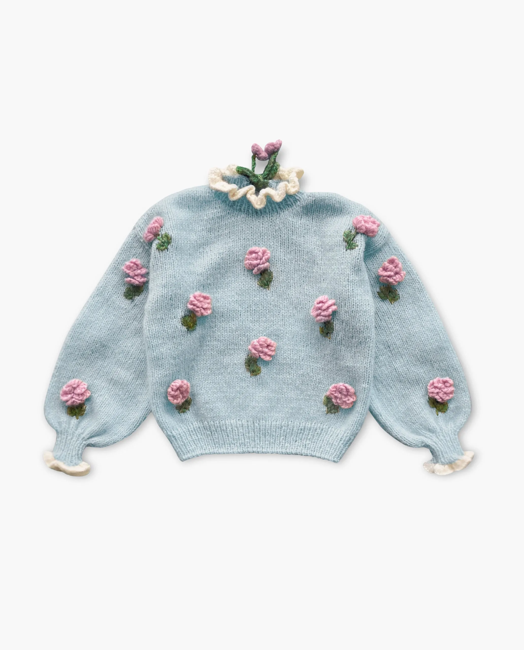 Roses pullover | Blue