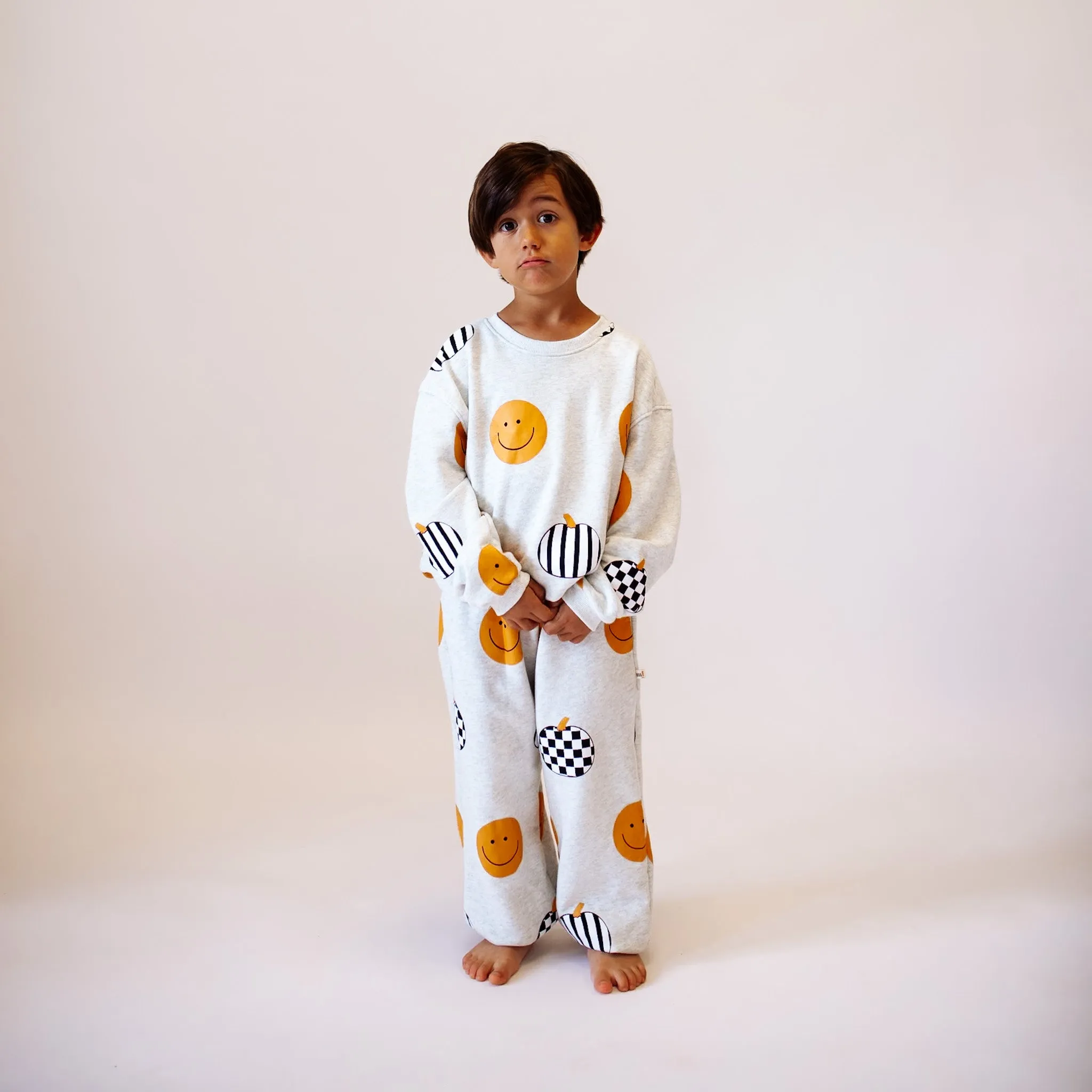 SMILES  PUMPKINS pullover | oversized  drop shoulder | KIDS