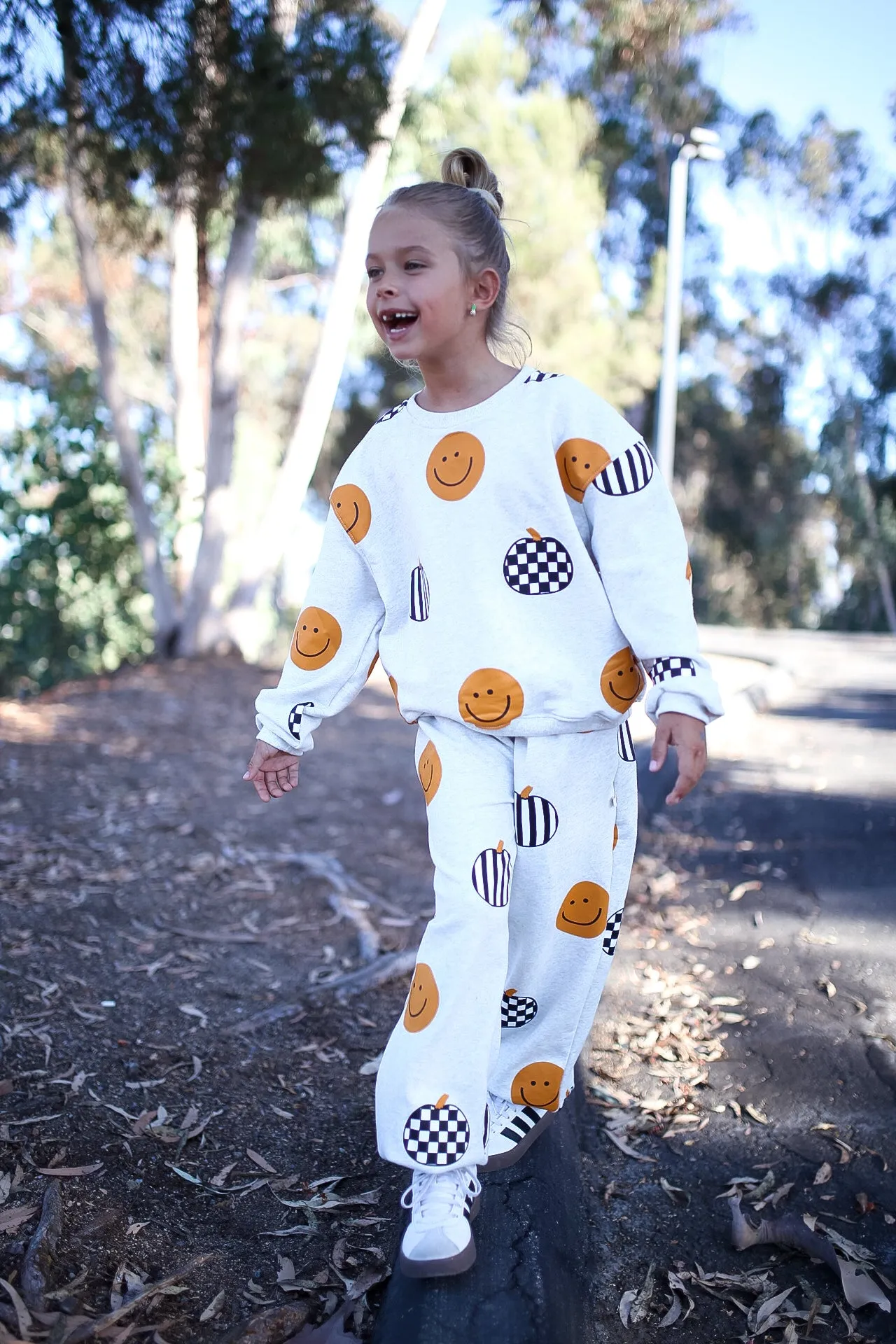 SMILES  PUMPKINS pullover | oversized  drop shoulder | KIDS